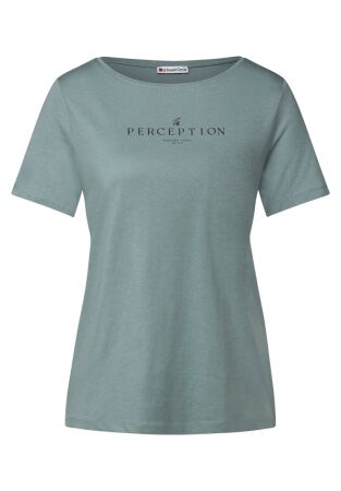 basic wording print shirt