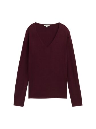 sweater basic v-neck