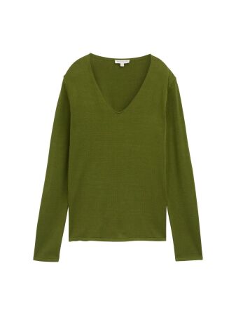 sweater basic v-neck