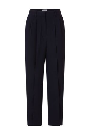 Cropped Wide Leg Pleated Pants