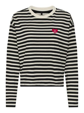 ONLLIVINA L/S O-NECK STRIPE TOP JRS