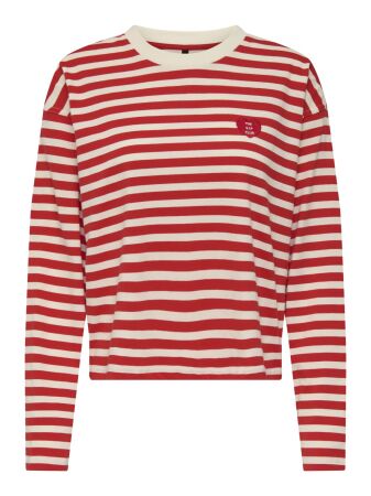 ONLLIVINA L/S O-NECK STRIPE TOP JRS