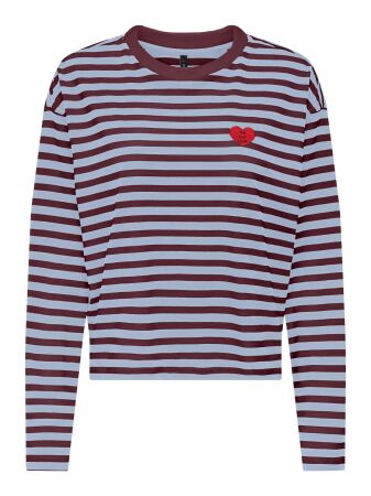 ONLLIVINA L/S O-NECK STRIPE TOP JRS
