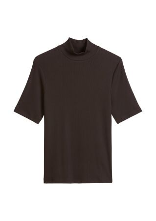 T-shirt, short sleeve, high neck