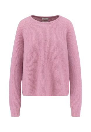 PULLOVER O-NECK HAIRY YARN *RWS