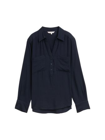 blouse structured solid