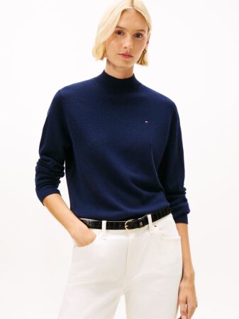 WOOL CASH MOCK-NK LS SWT