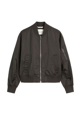 Blouson, knitted details, welt pock