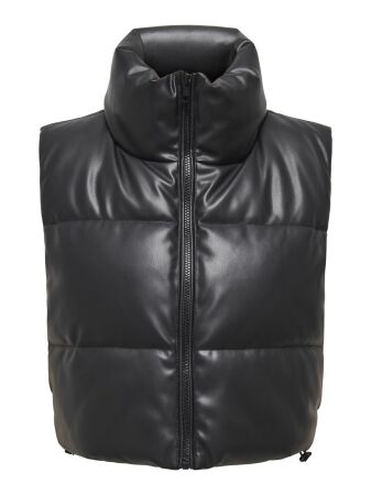 ONLELSIE FAUX LEATHER WAISTCOAT CC