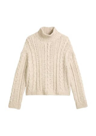 Pullover, longsleeve, stand-up coll