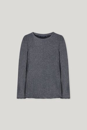 Langarm-Shirt mit Glanzeffekt