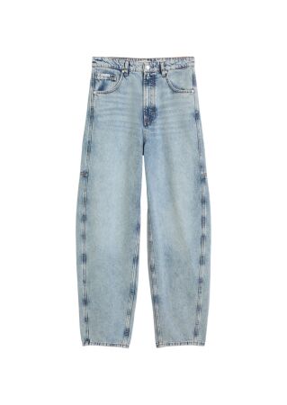 Denim Trousers, High Waist, Wide Ba