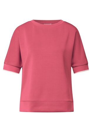 LTD QR silk look shirt w.rib c