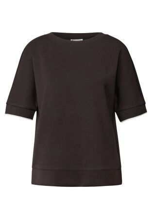 LTD QR silk look shirt w.rib c