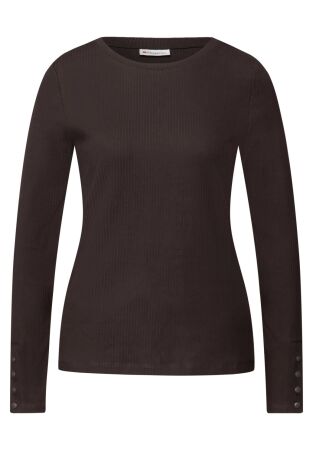 rib shirt w.buttons at cuffs