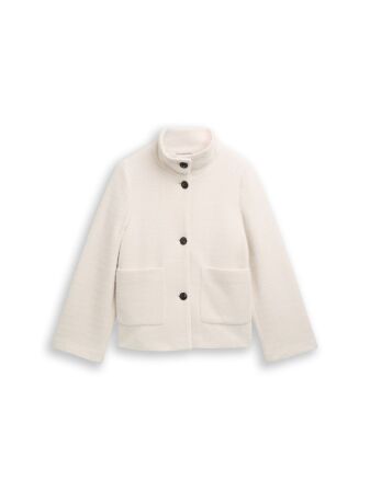 structured wool look jacket