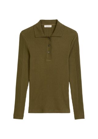 Polo-shirt, long sleeve