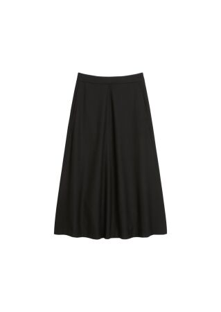 Skirt, medium length, flared hem, w