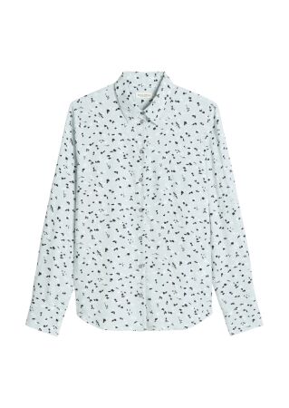 Blouse, casual fit, kent collar, lo
