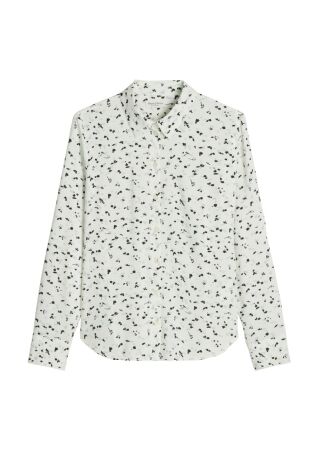 Blouse, casual fit, kent collar, lo