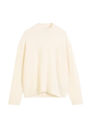 Knit Pullover, Longsleeve, Mock Nec