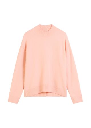 Knit Pullover, Longsleeve, Mock Nec
