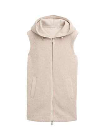 Sweatvest long teddy