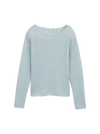 soft boat neck pullover