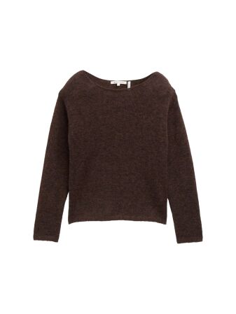 soft boat neck pullover
