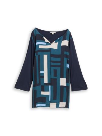 T-shirt fabric mix front print