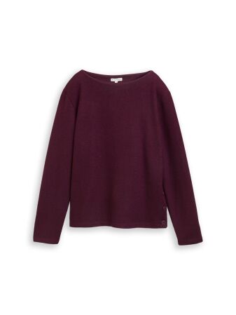Sweatshirt cosy rib