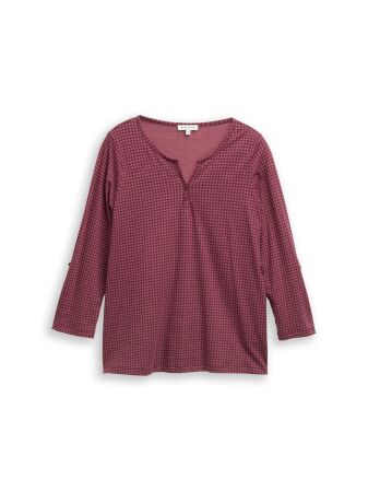 T-shirt henley alloverprinted