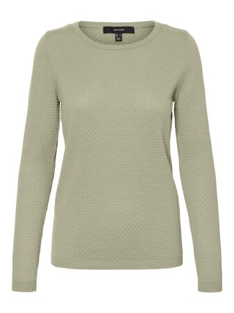 VMCARE STRUCTURE LS O-NECK BLOU NOO